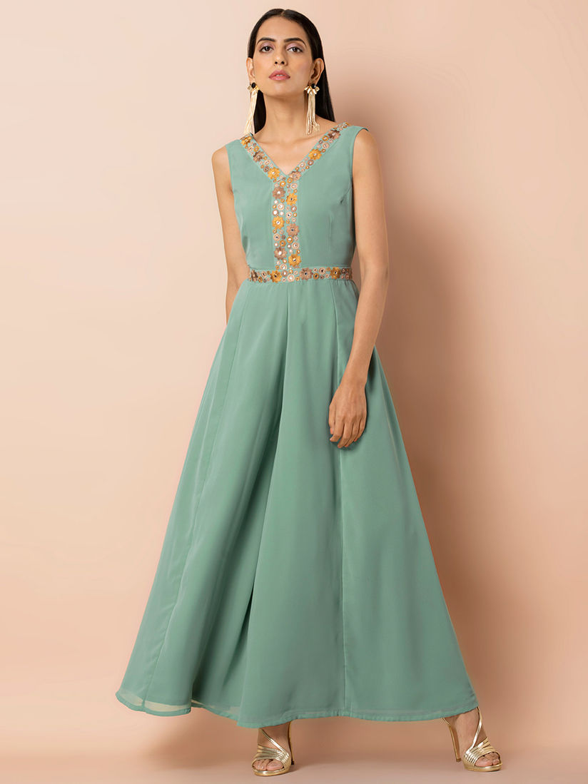 seafoam green jumpsuit