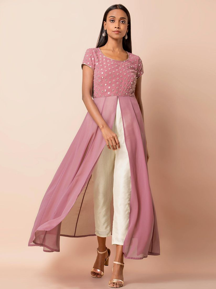 Indya pink kurta Clearance