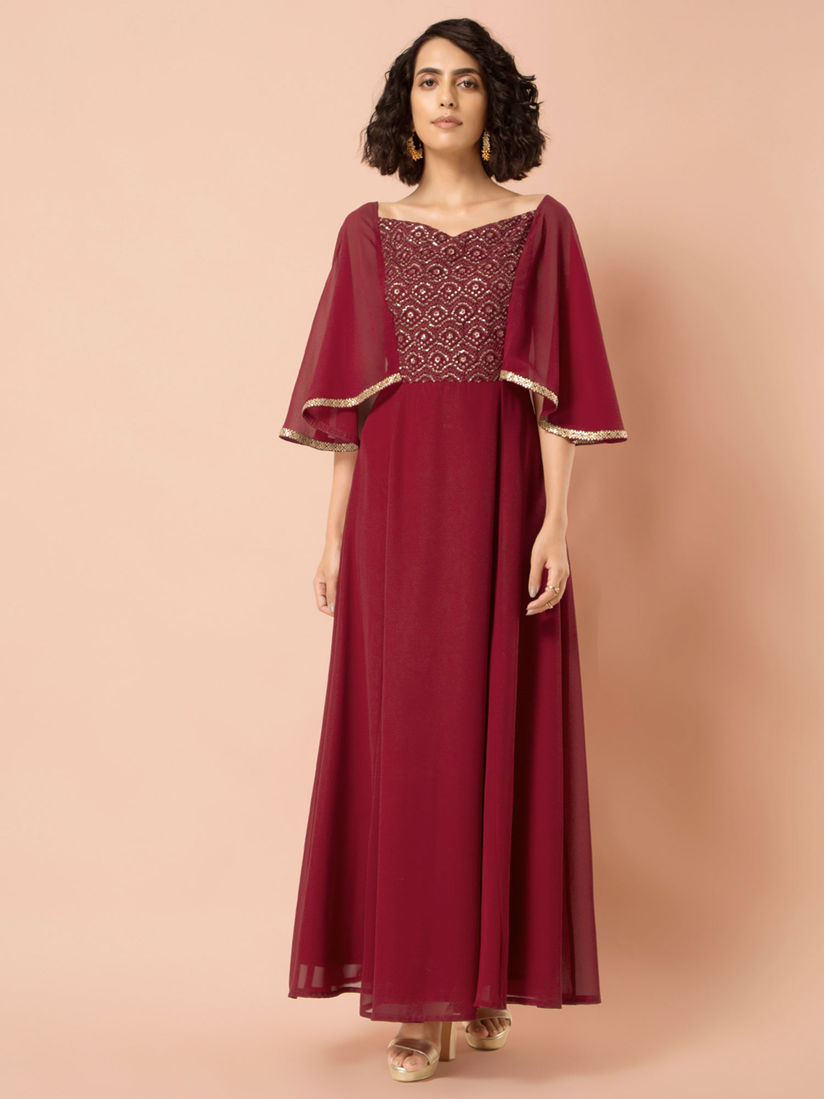Indya maroon dress Outlet