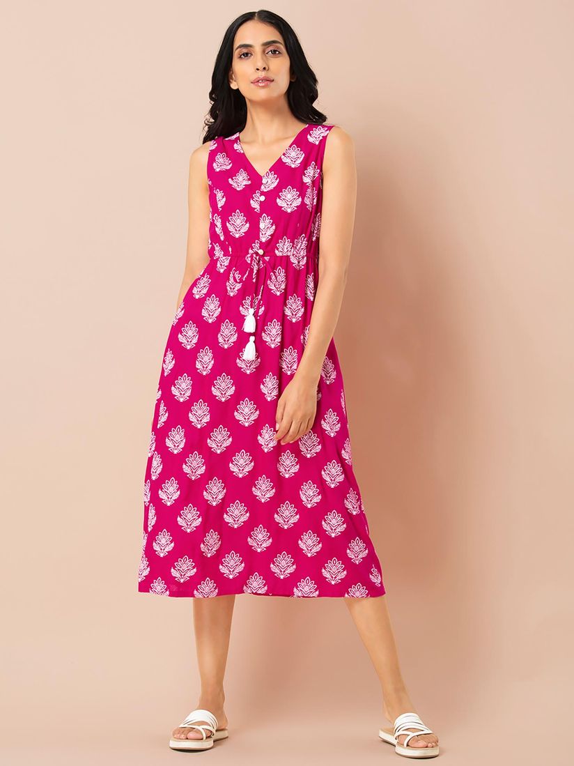 Indya pink dress clearance