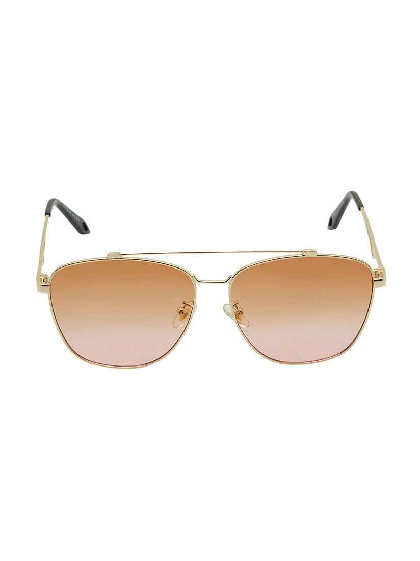 gold frame aviator sunglasses