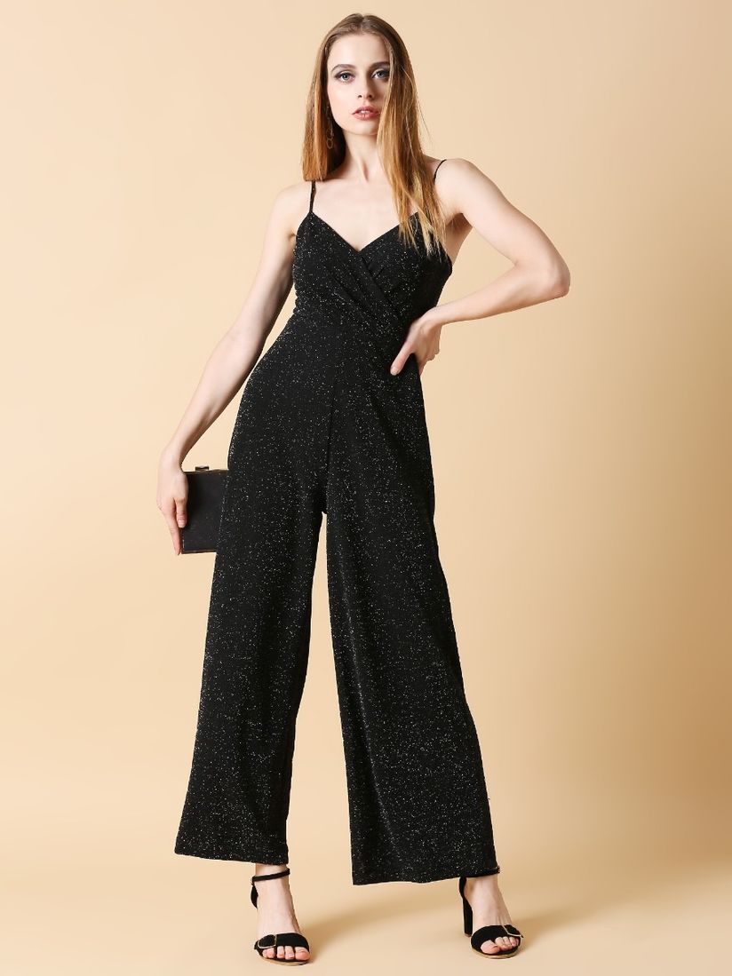 black sparkly jumpsuit