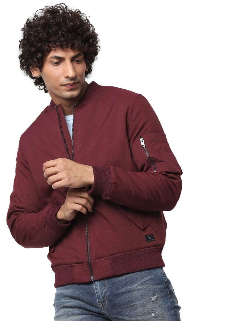jack and jones maroon jacket