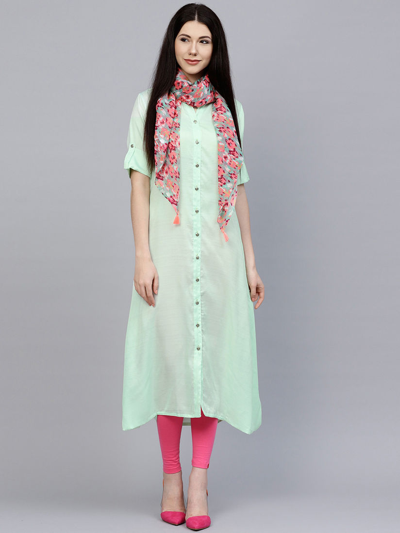 Chiffon kurta online clearance