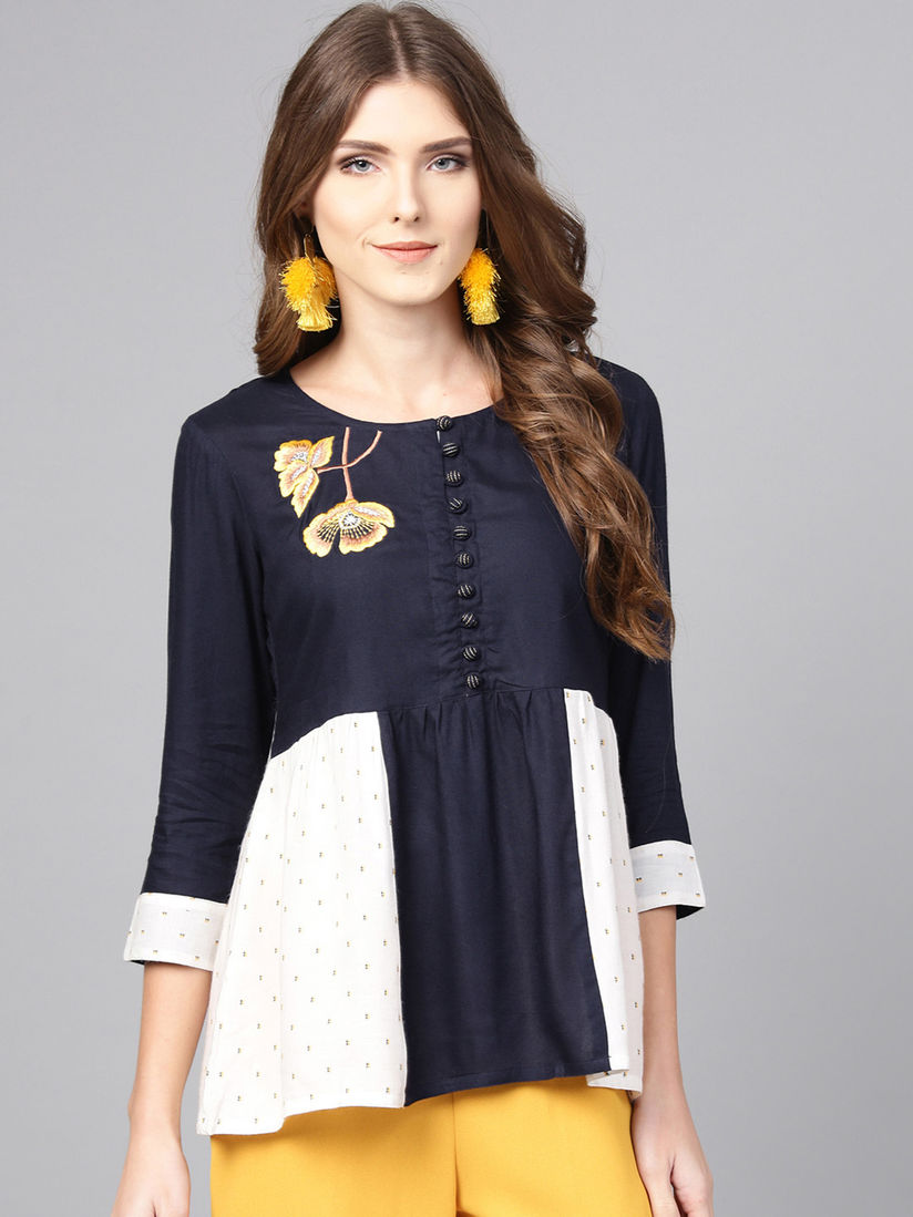 Jaipur Kurti Tops Buy Jaipur Kurti Navy Blue Geometric A Line Rayon Top Online Nykaa Fashion Jaipur Kurti Tops Buy Jaipur Kurti Navy Blue Geometric A Line Rayon Top Online Nykaa Fashion