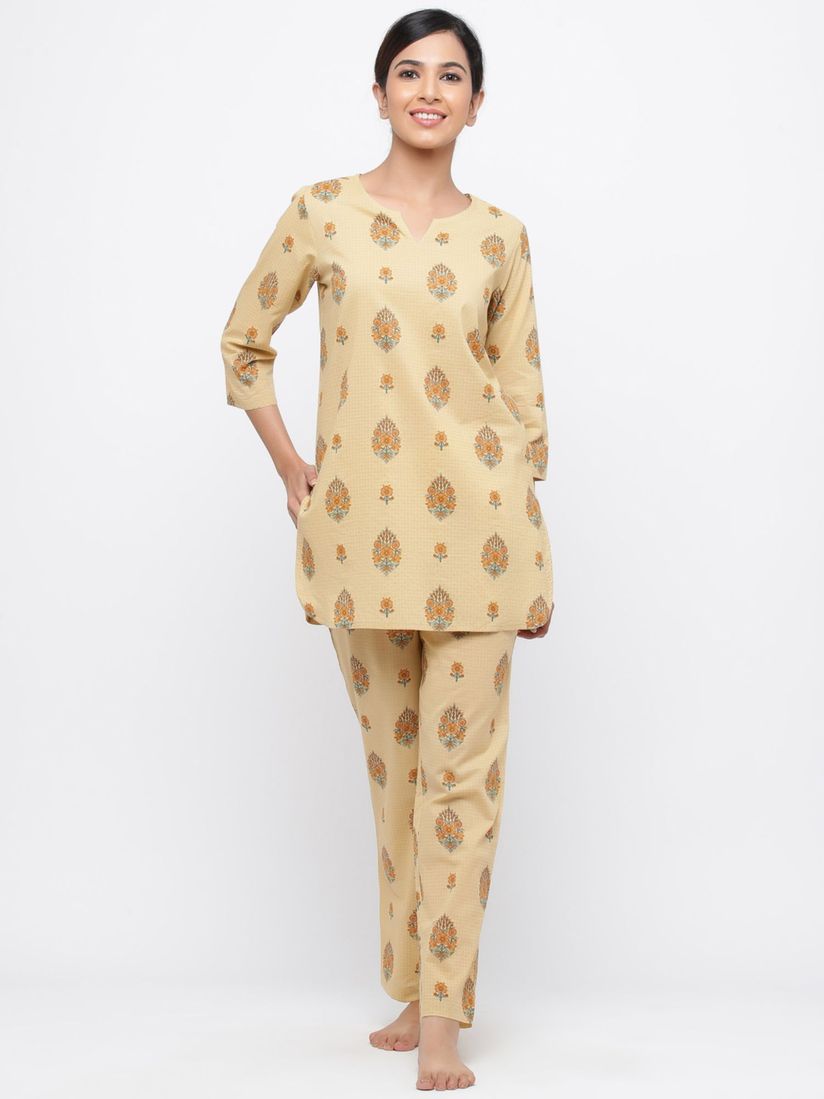 Jaipur Kurti Lingerie Jaipur Kurti Women Beige Ethnic Motif Straight Cotton Lounge Wear Online Nykaa Fashion Explore stylish & designer kurta pajama for men at best prices to look perfect on every occasion. nykaa fashion