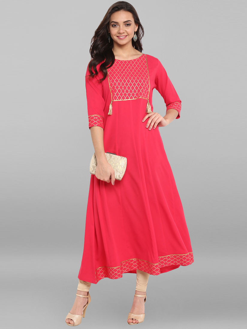 Crepe kurtas clearance