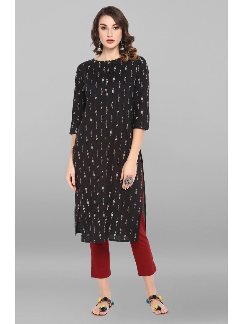 boat neck kurta pattern