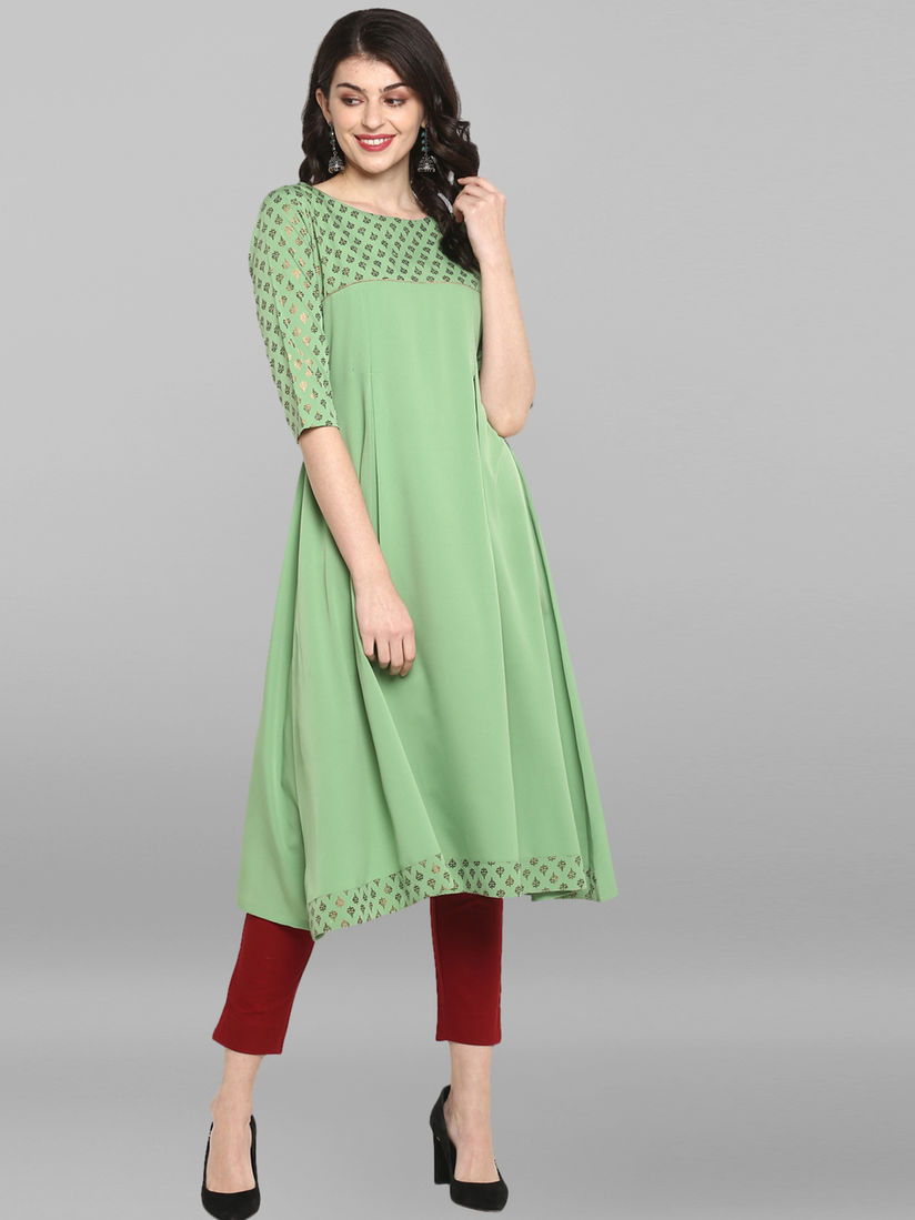 Light green kurtis Outlet