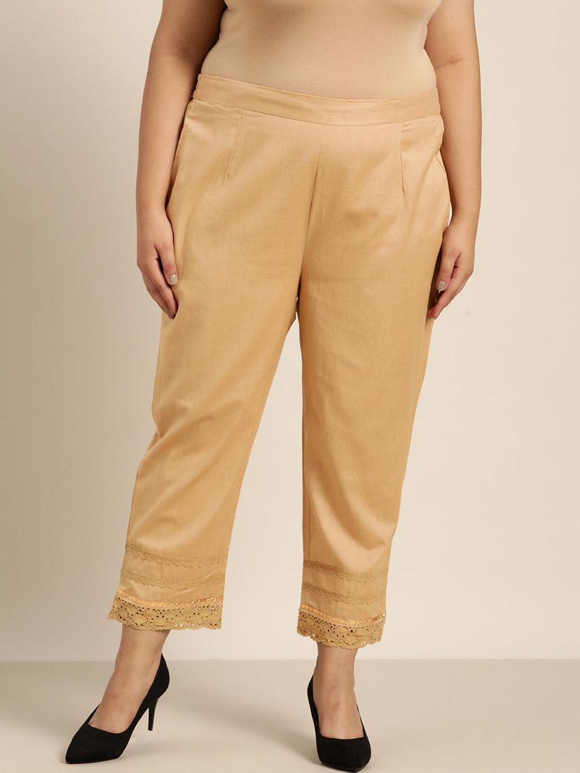 gold cigarette pants