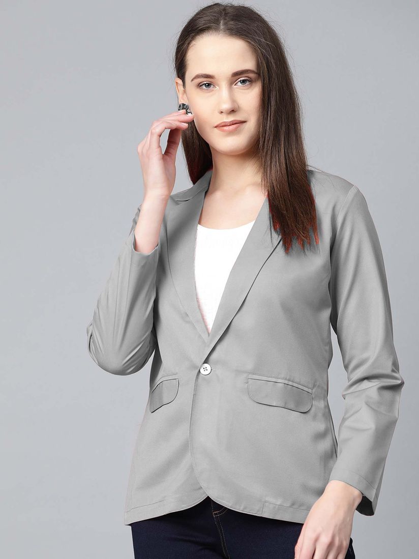 light gray blazer womens