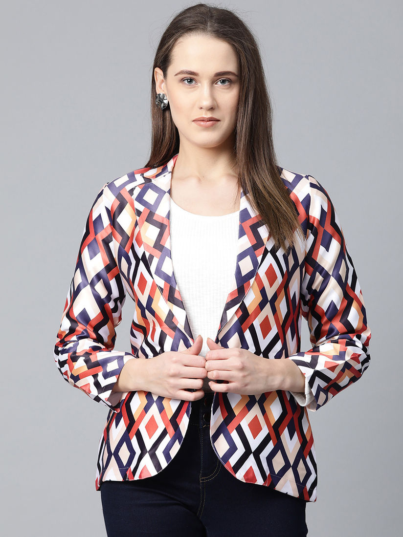 multicolor blazer jacket