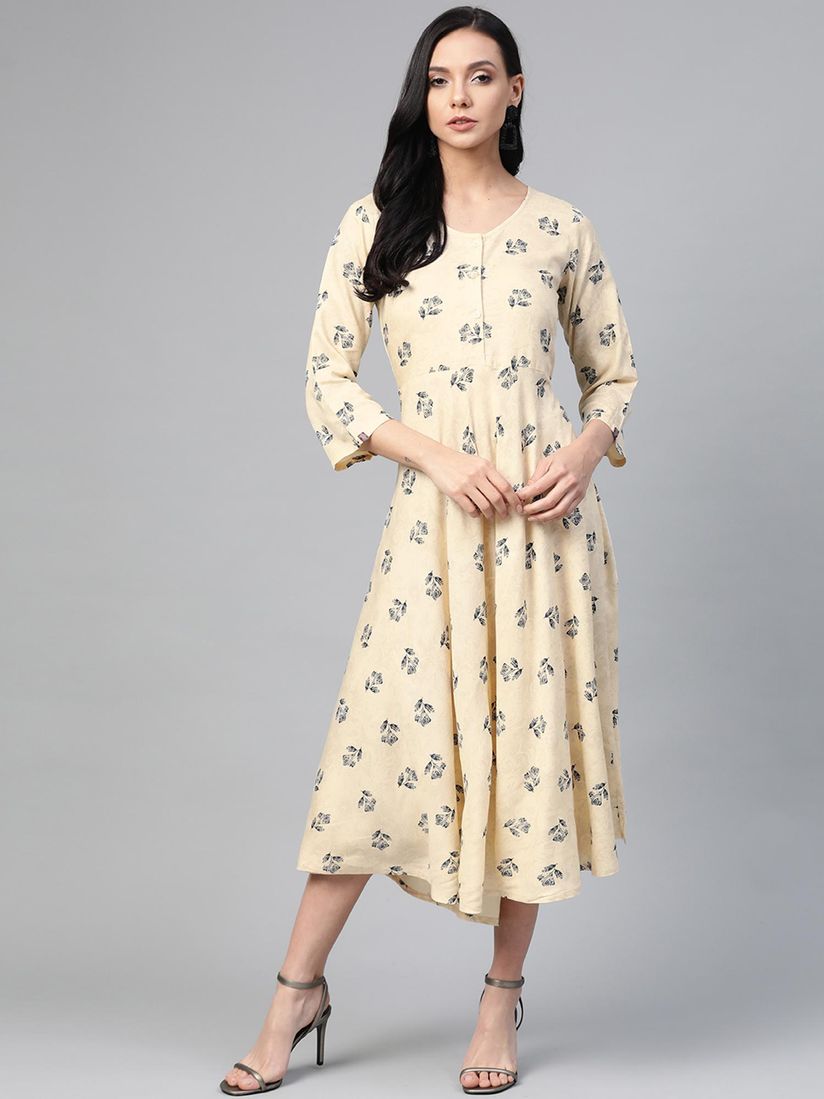 Flared ethnic dress clearance