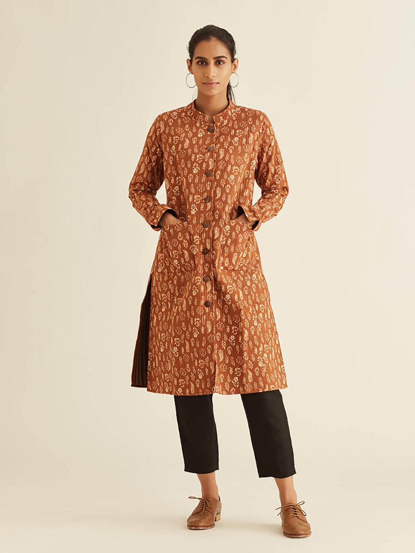 ethnic quilted jacket