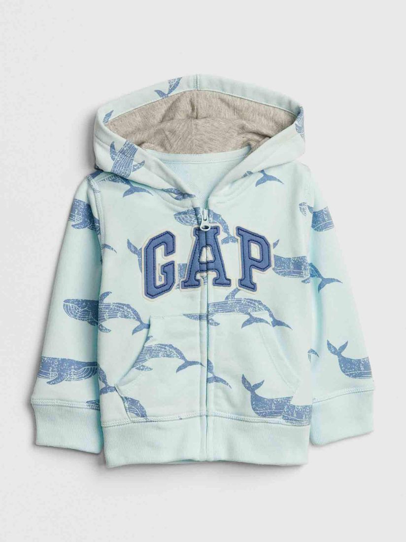 print logo graphic hoodie