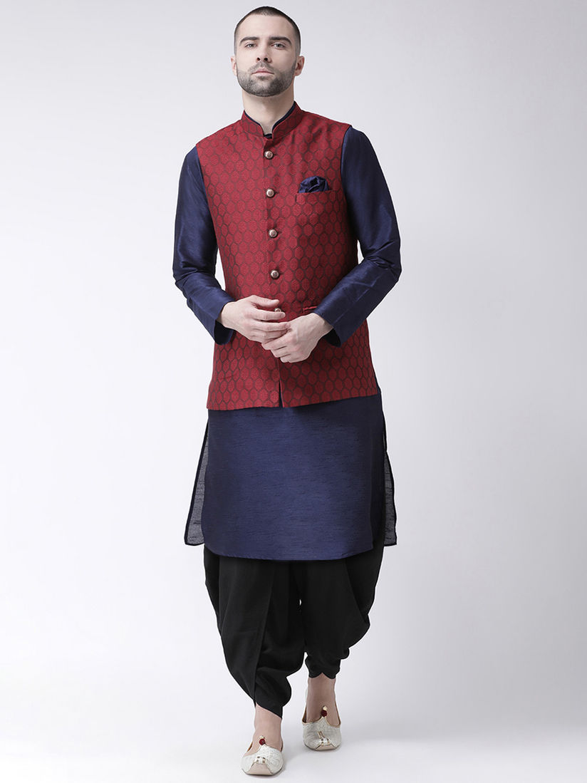 nehru jacket with dhoti