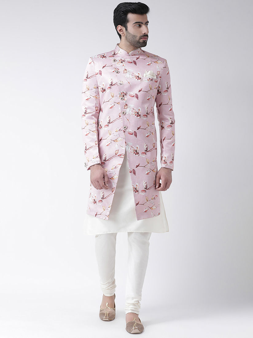 Floral sherwani clearance
