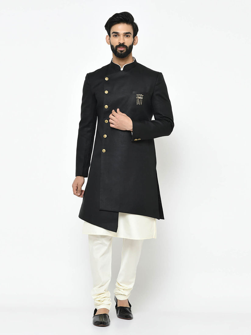 black sherwani