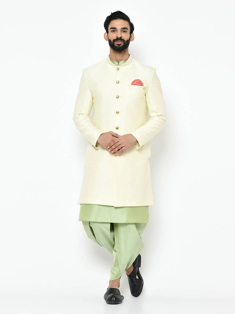 White sherwani kurta clearance