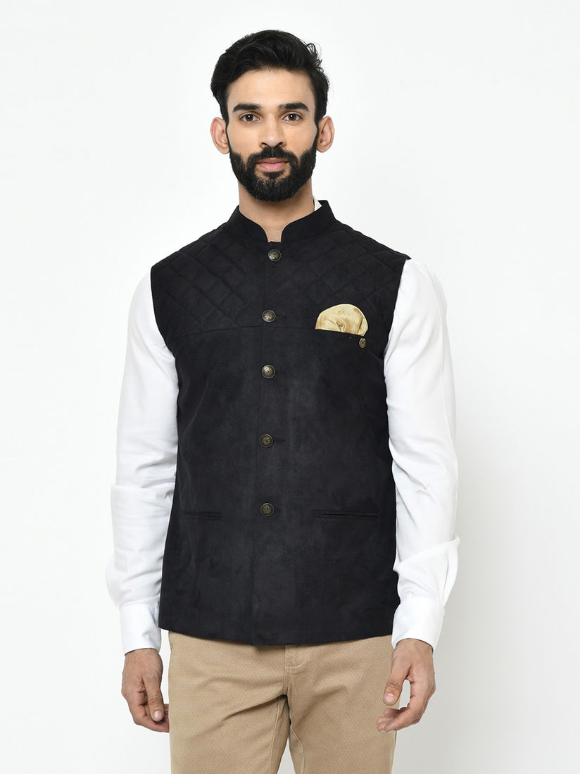 Black nehru jacket clearance