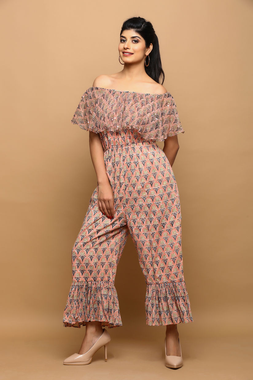 off shoulder jumsuit