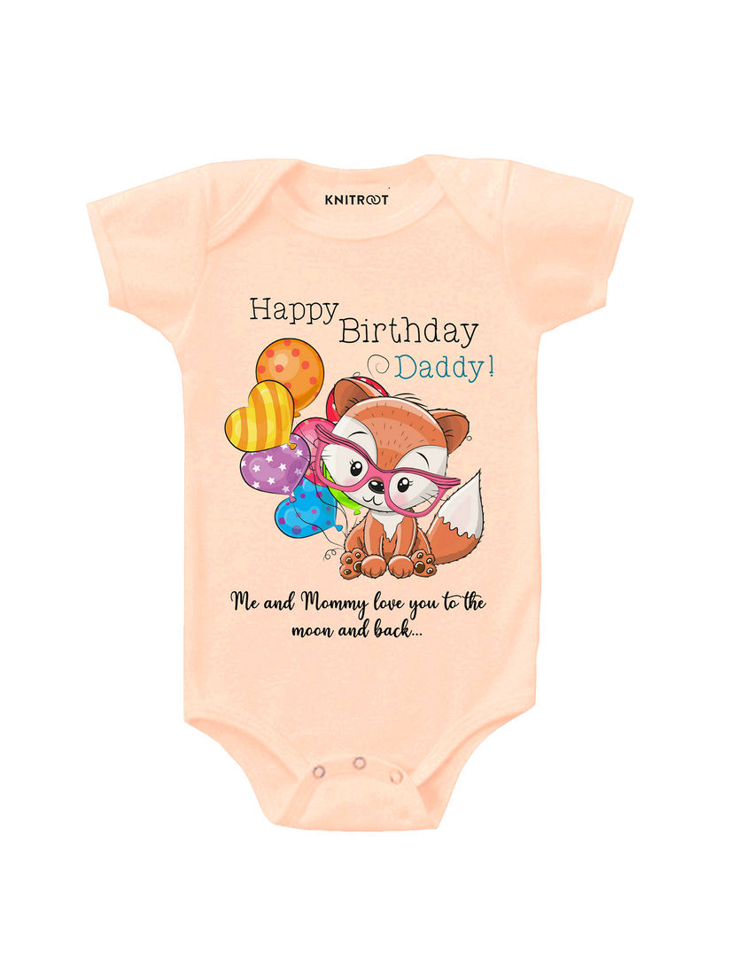happy birthday daddy onesie girl