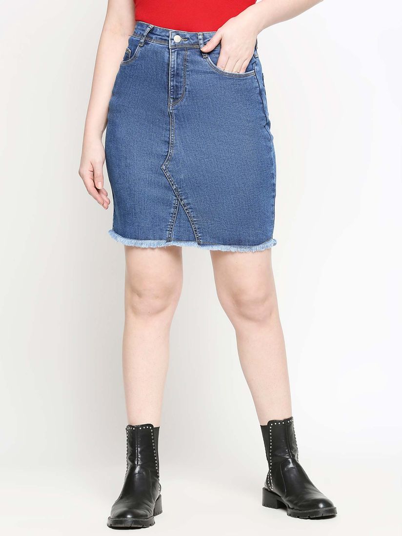 Jeans skirts online Clearance