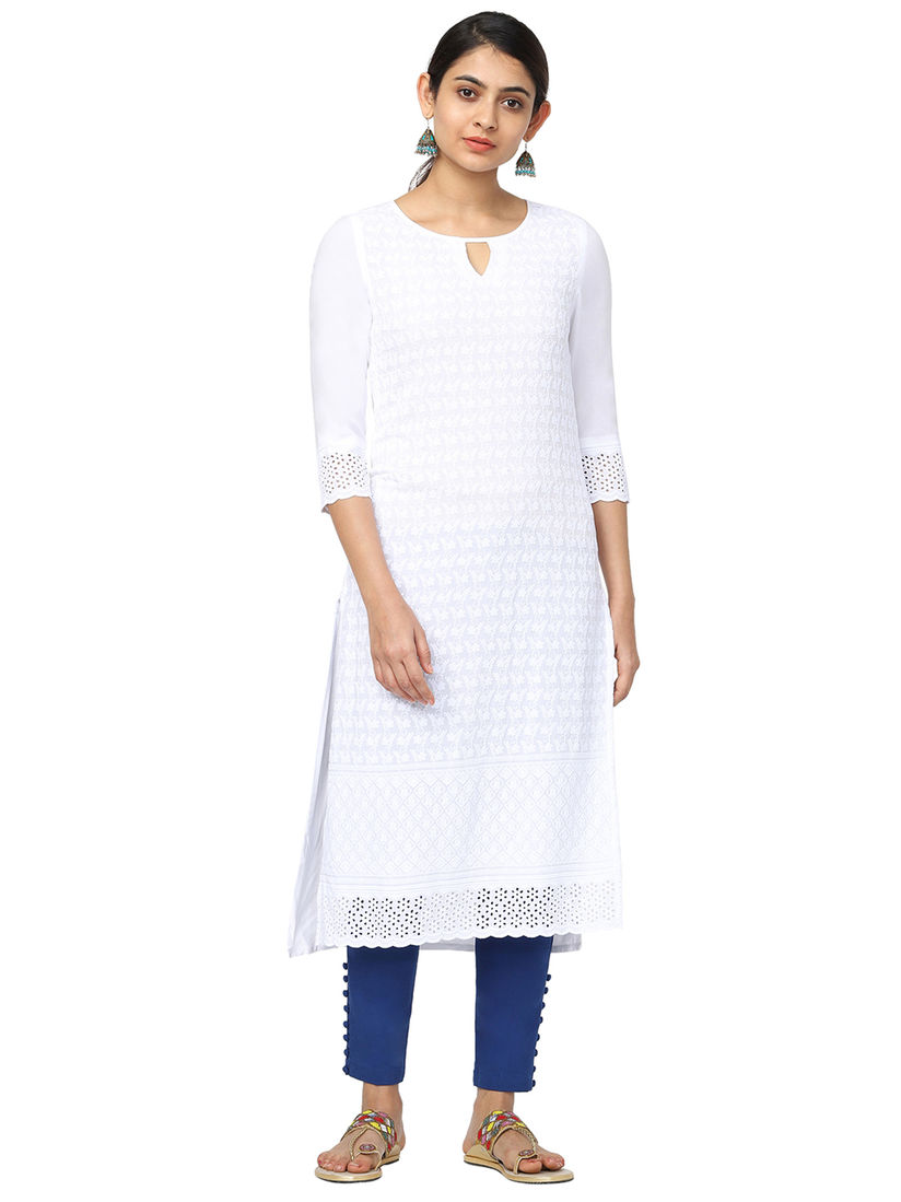 Naari white kurta Clearance