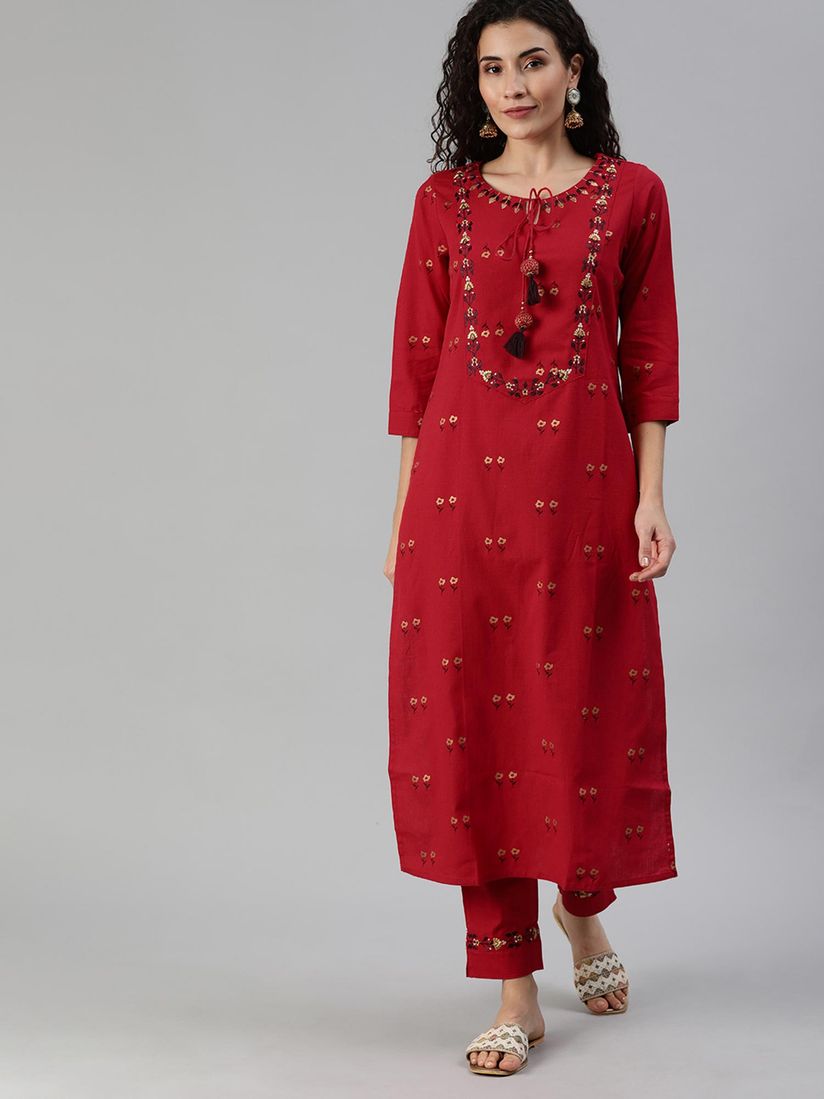 Yoke design kurtis online Clearance