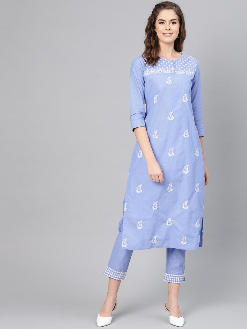 Ishin blue kurta set Clearance