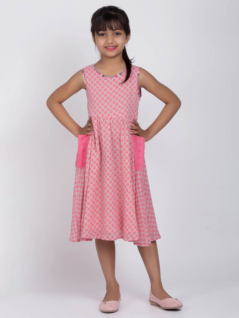 Biba pink printed dress clearance