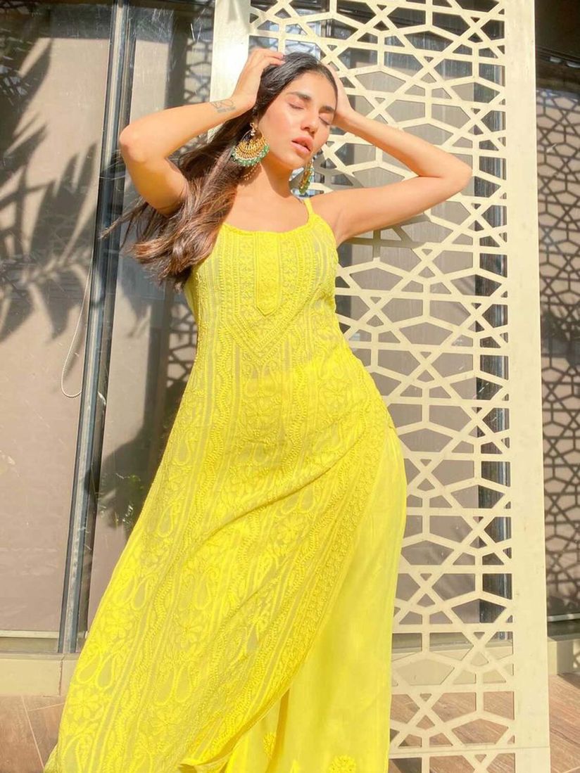 Strappy salwar suit clearance