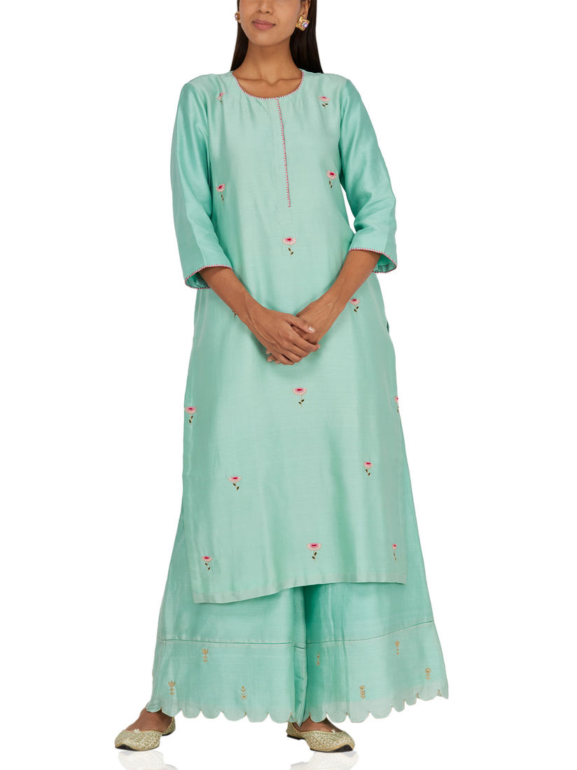 booti work palazzo with kurta