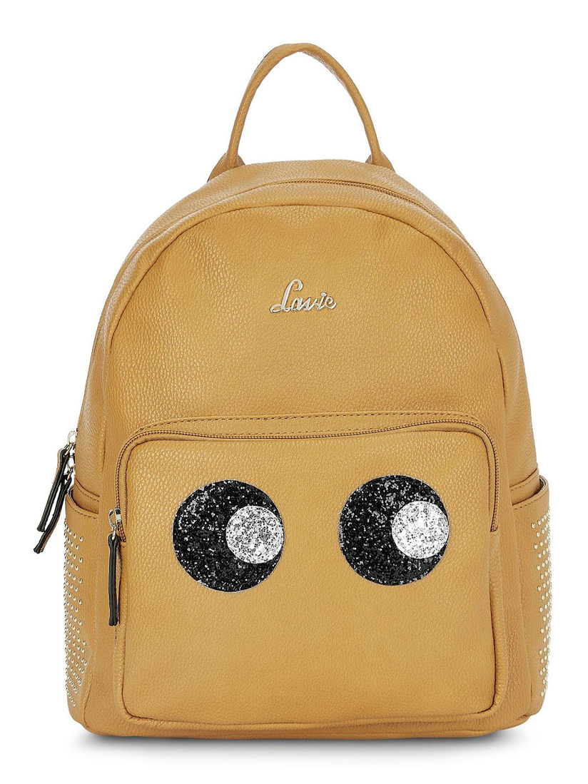 yellow fashion backpack