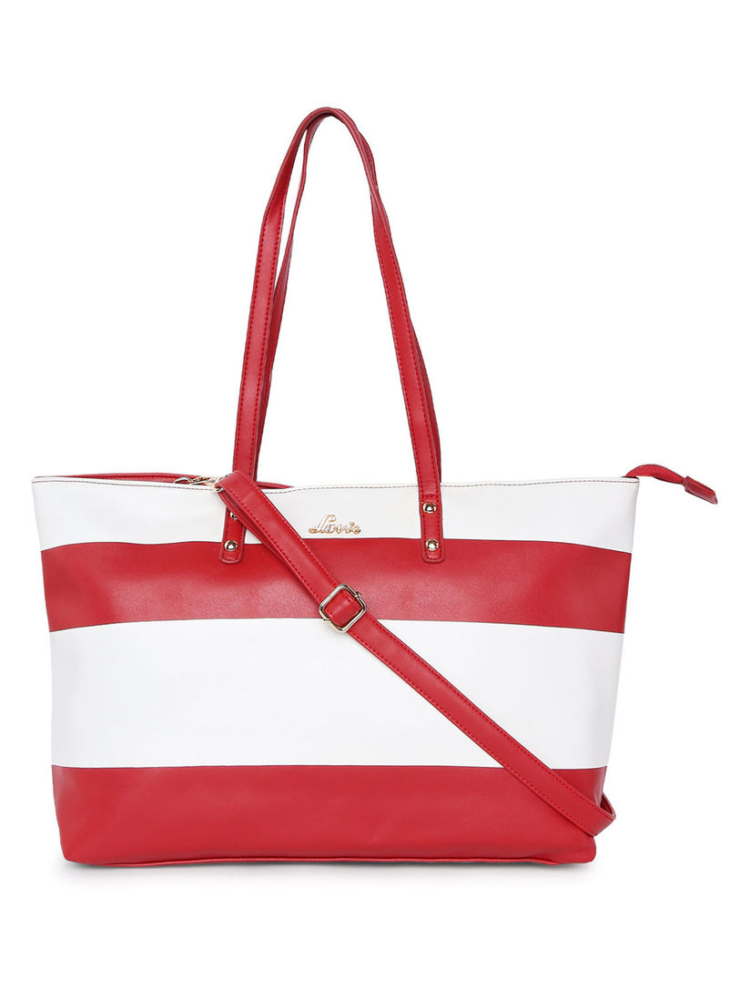 Lavie Tote Bags Buy Lavie Madhubani Red White Stripes Tote Bag Online Nykaa Fashion Buy lavie bags online from flipkart.