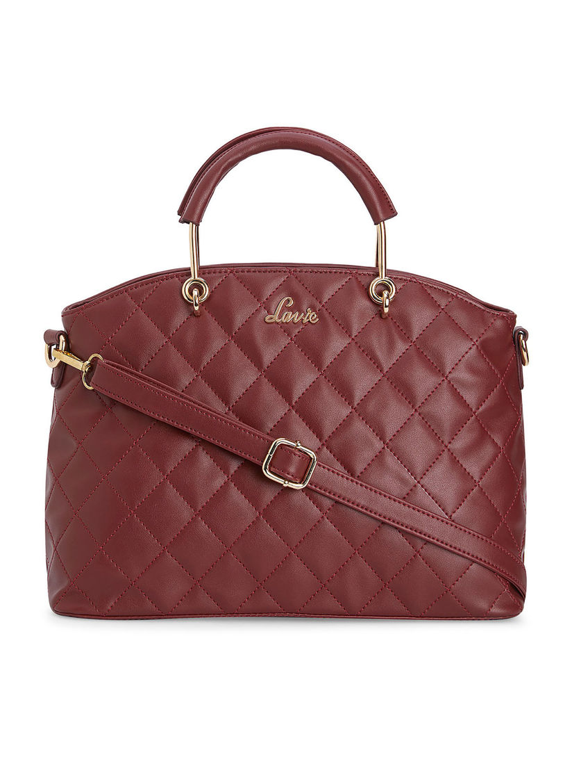 lavie maroon handbag