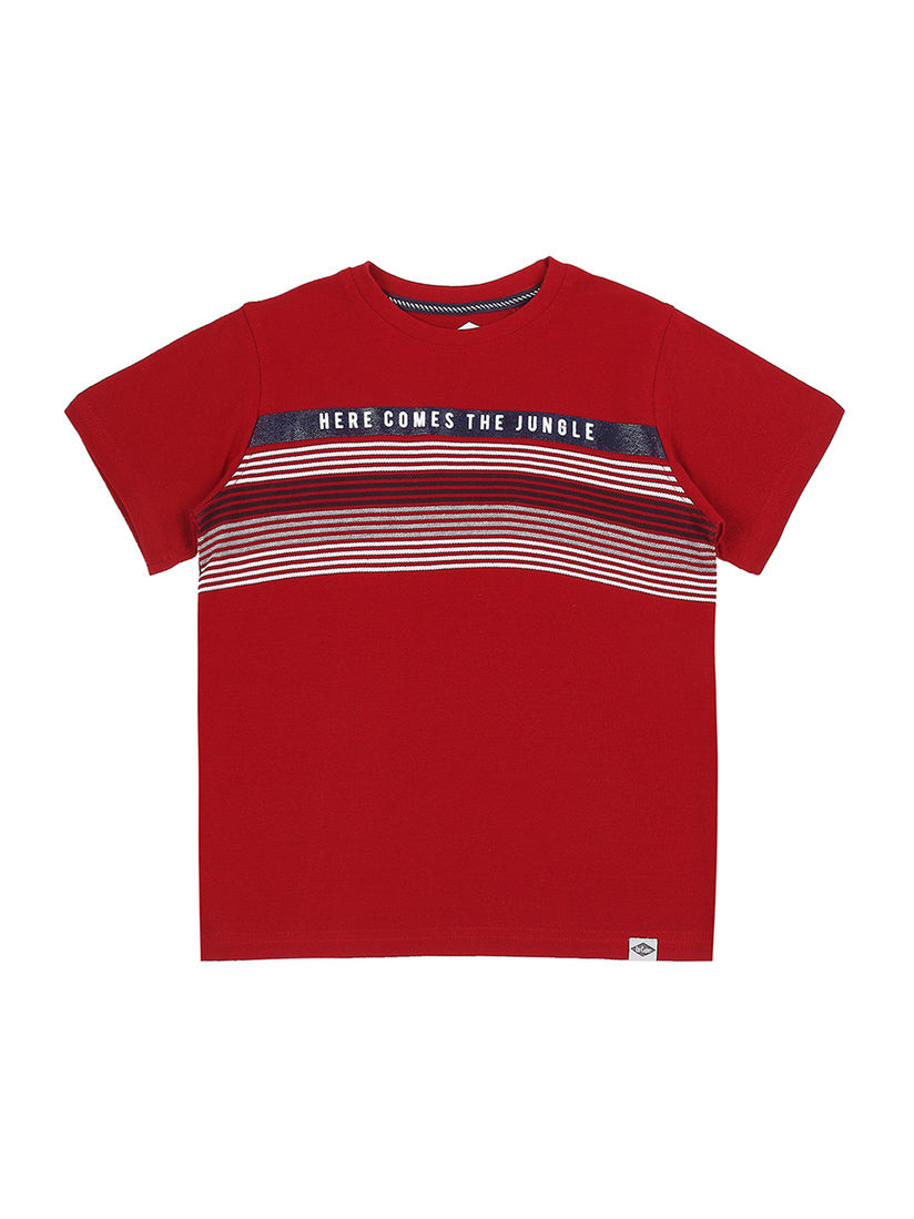Buy Lee Cooper Red T-Shirt Online|Nykaa 