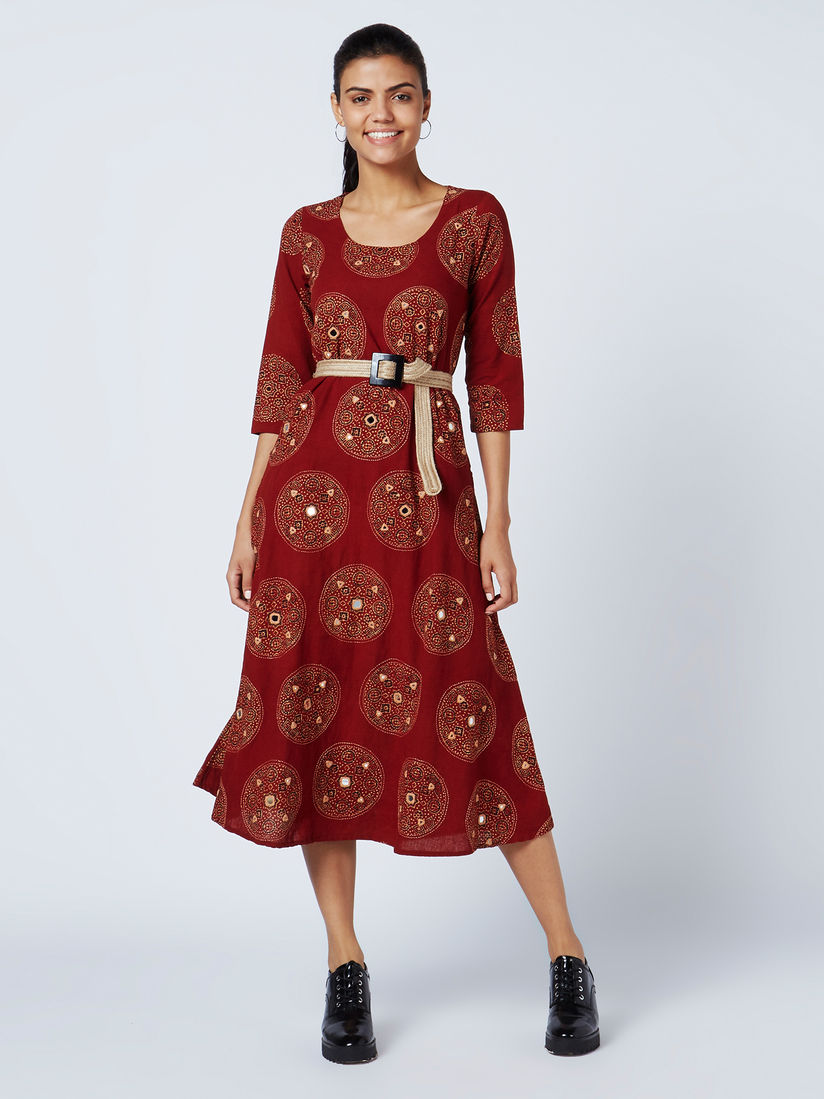 Cotton dress with embroidery Clearance