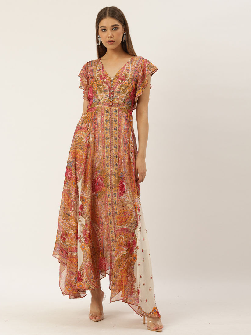 Label Ritu Kumar Dresses Buy Label Ritu Kumar Multicolor Floral Maxi Dress Online Nykaa Fashion Crafted with rich fabric and intricate detailing, these dresses make you stand out no matter the occasion. label ritu kumar multicolor floral maxi dress
