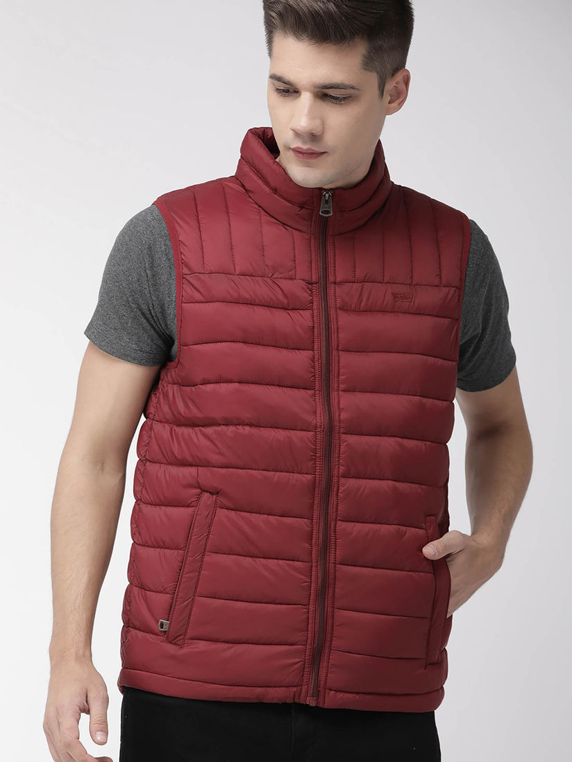 puffer jacket half sleeve