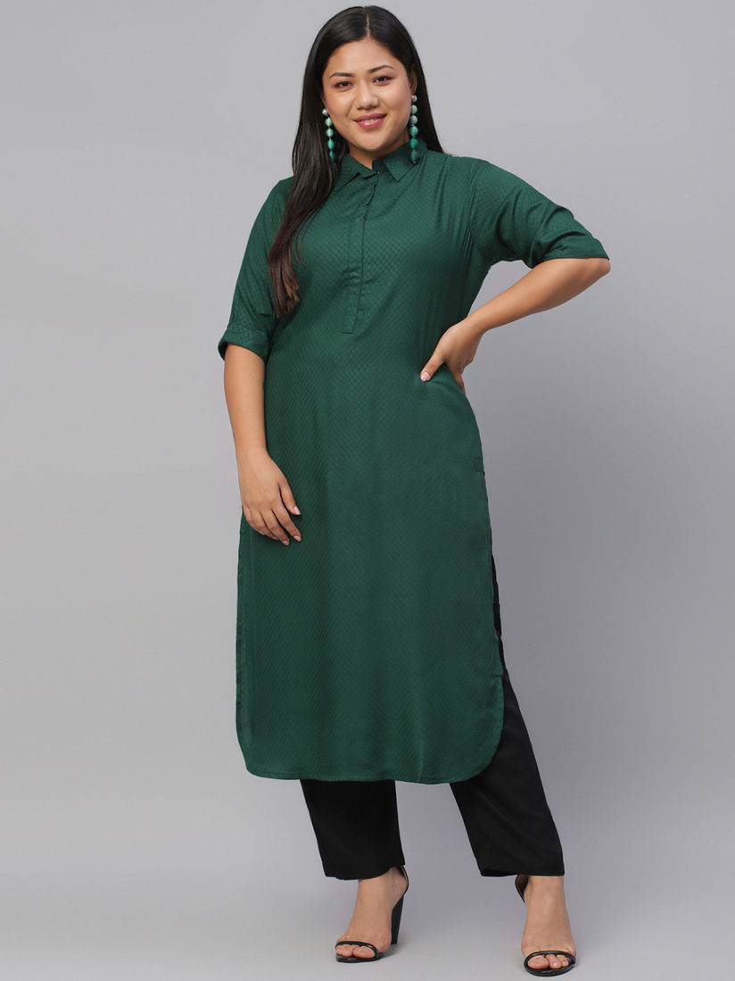 libas olive green kurta