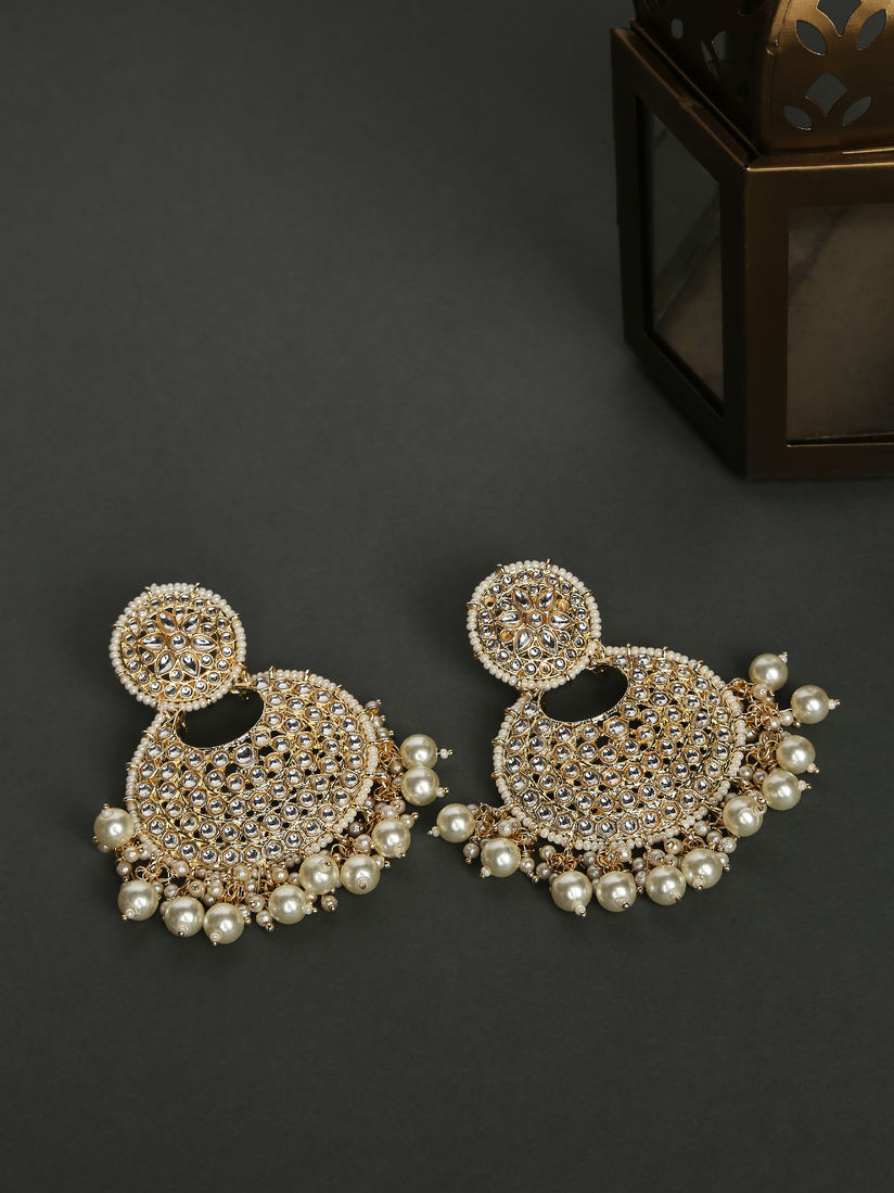 Likha By Nykaa Fashion Earrings Buy Likha By Nykaa Fashion Circling Around You Polki Earrings Online Nykaa Fashion