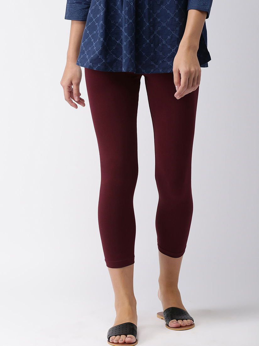 maroon leggins