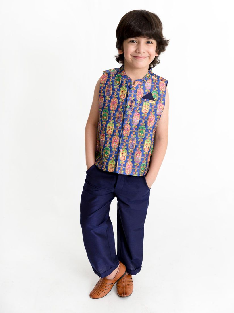 navy embroidered jacket