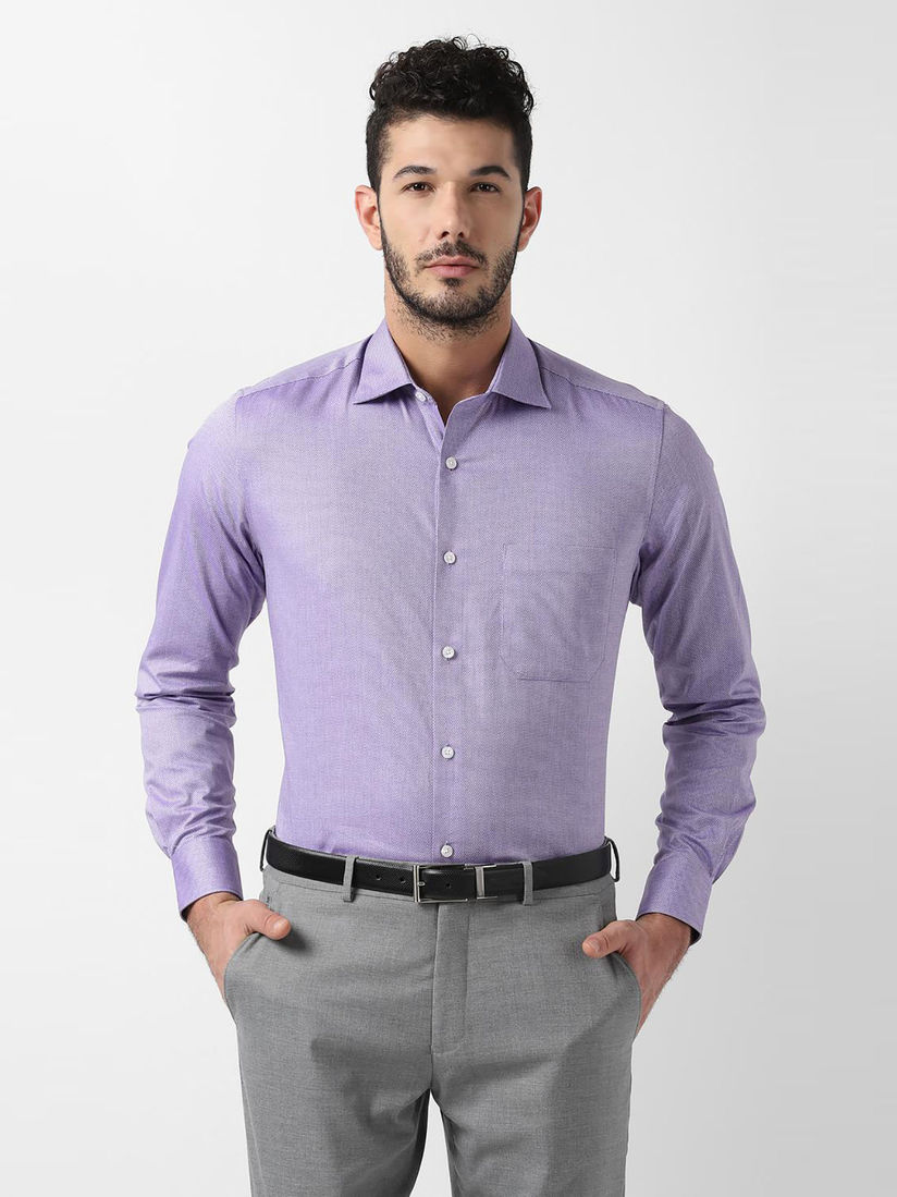 Louis philippe purple shirt clearance