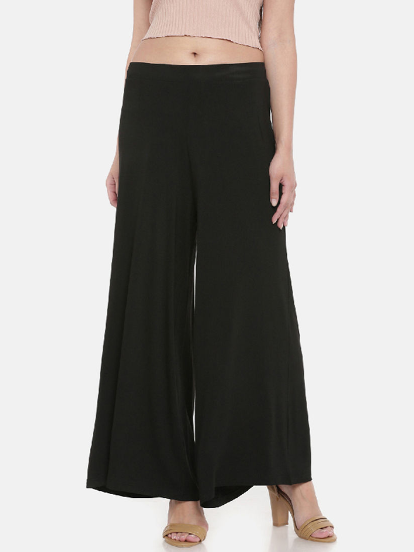 Black palazzo online clearance