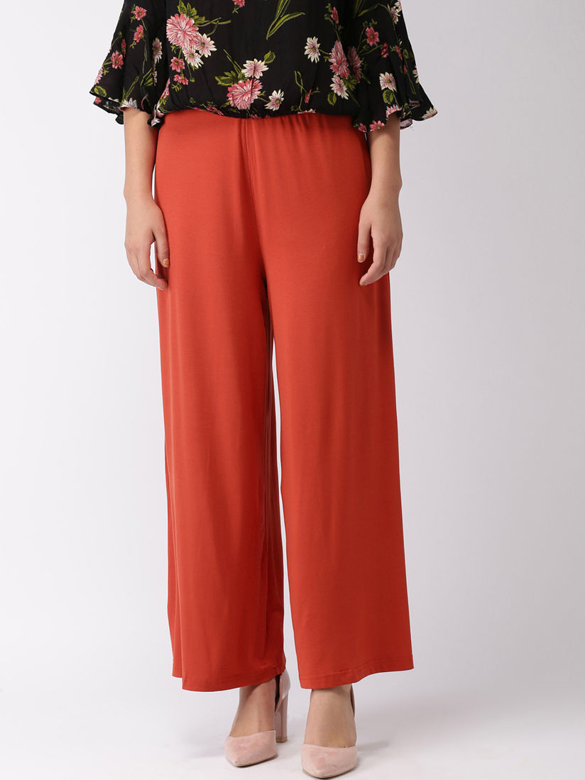 go colors flared palazzo