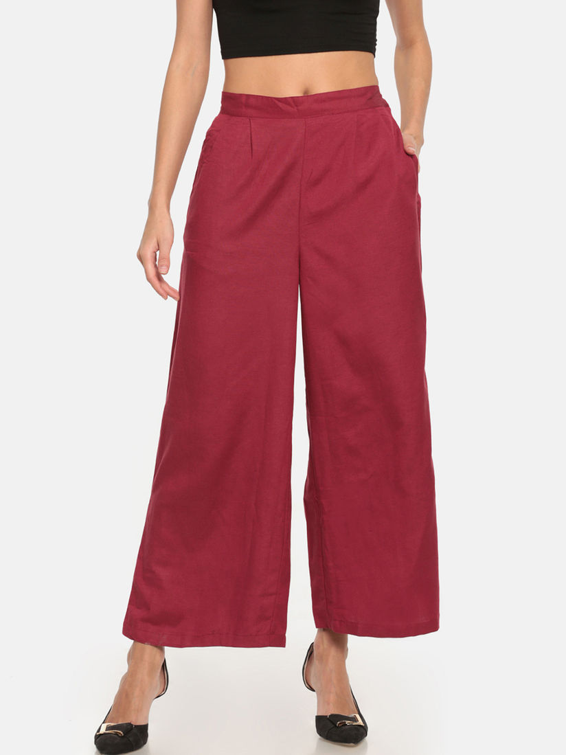 Go colors linen palazzo Clearance