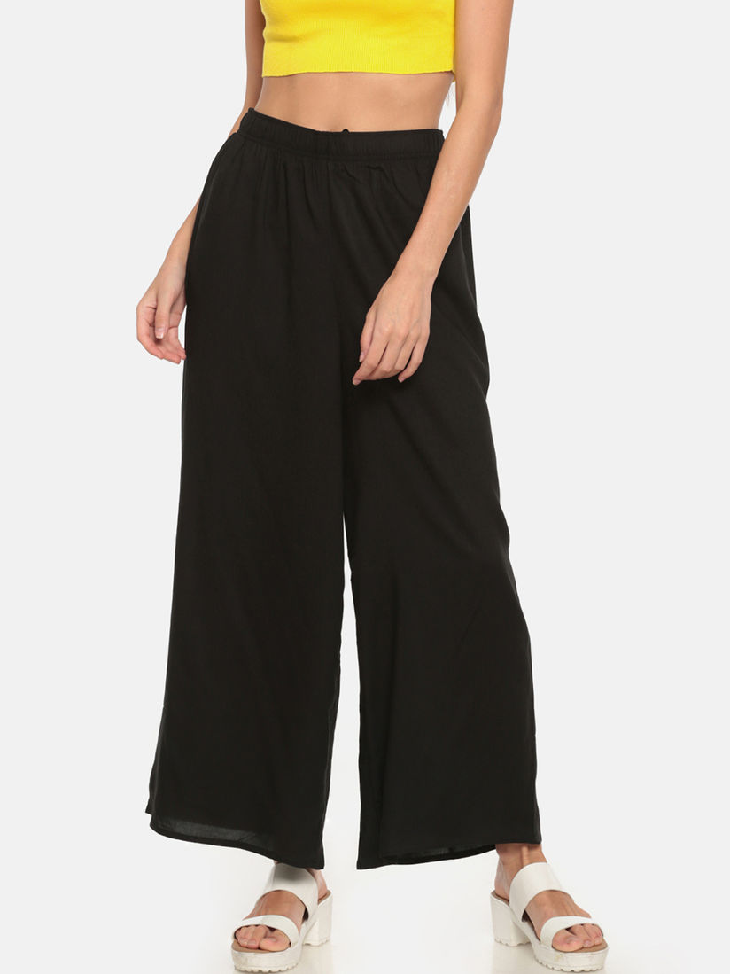 go colors flared palazzo