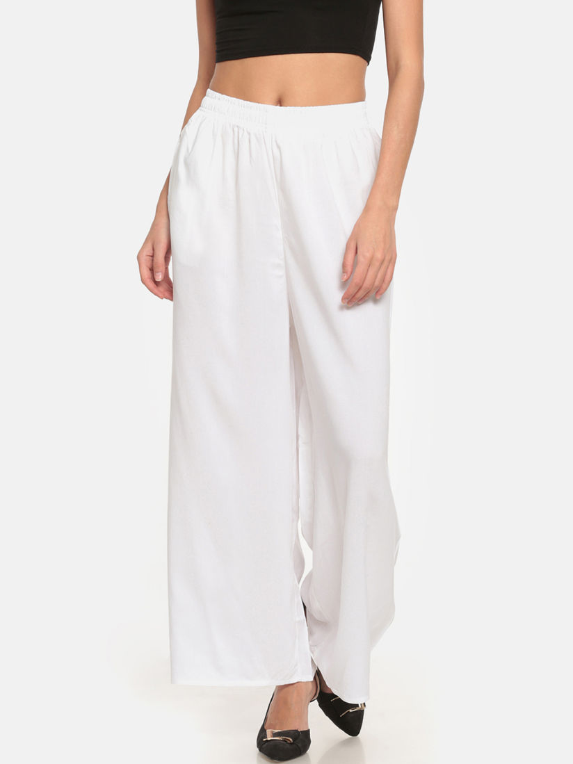 Go colors white palazzo clearance